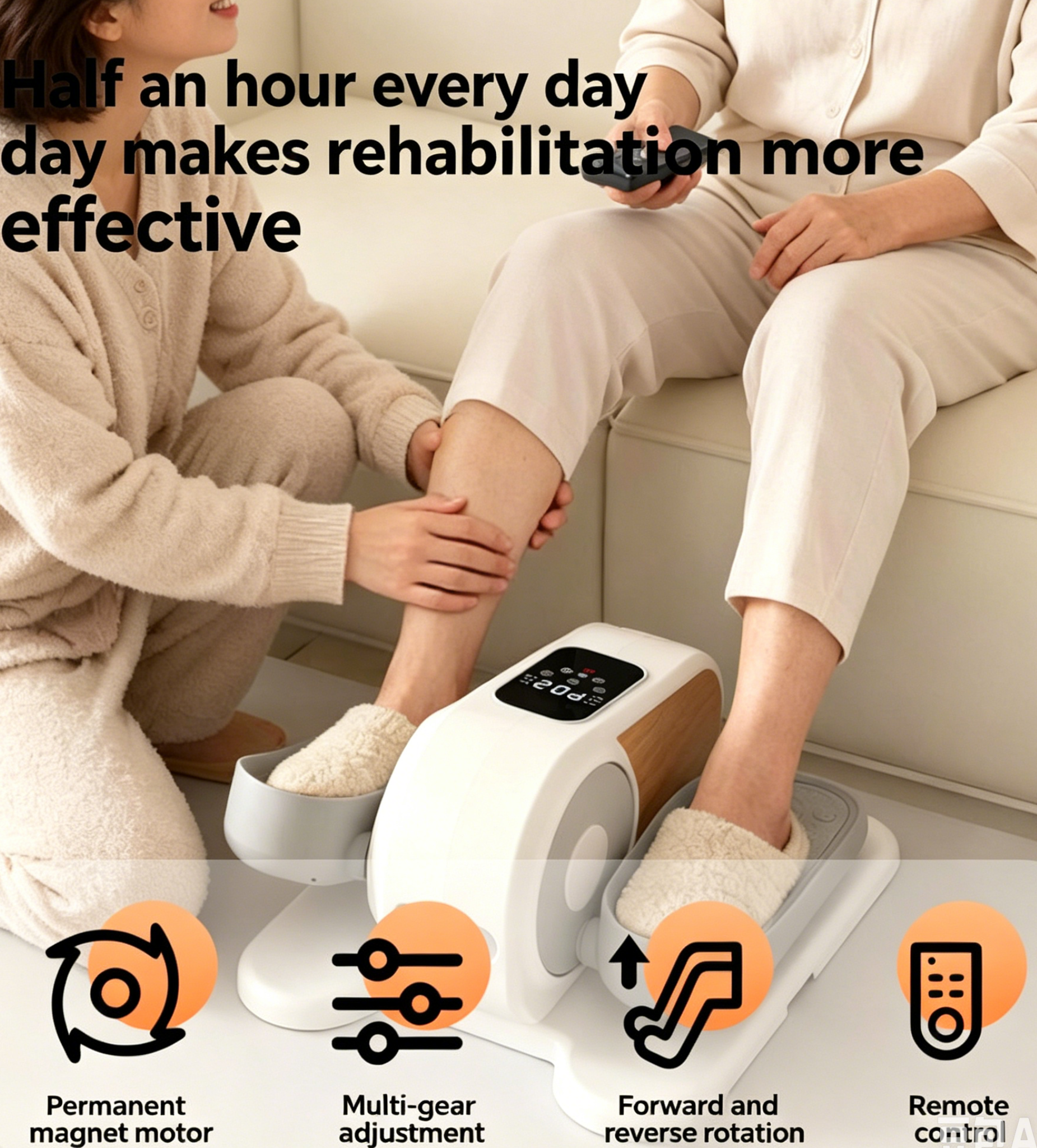New Arrivals-Electric Foot & Leg recovery pedal machine with Remote Control Climavate